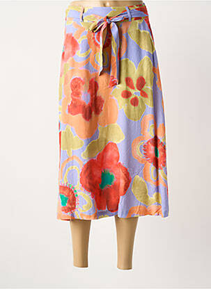 Jupe courte orange TERRE BLEUE femme