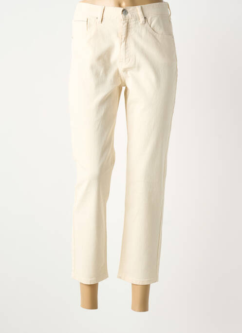 Jean coupe Mom blanc MORGAN femme