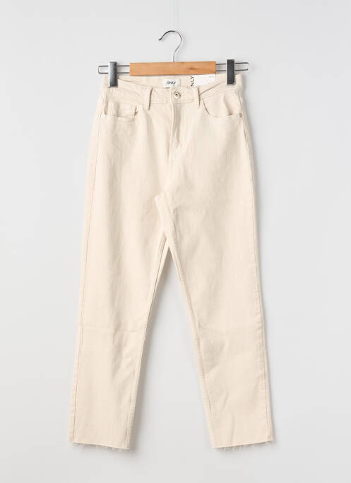 Jeans coupe droite blanc ONLY femme