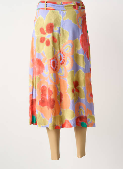 Jupe courte orange TERRE BLEUE femme