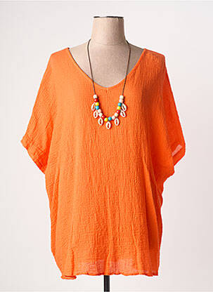 Tunique manches courtes orange TERRA DI SIENA femme
