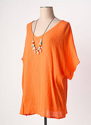 Tunique manches courtes orange TERRA DI SIENA femme