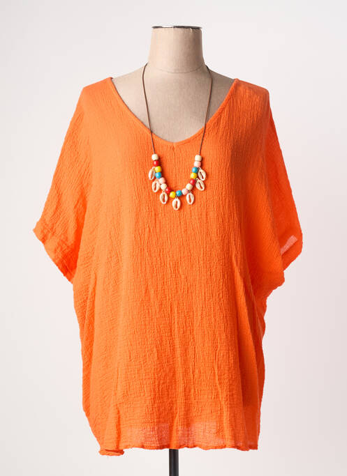 Tunique manches courtes orange TERRA DI SIENA femme