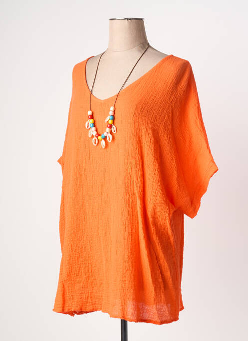 Tunique manches courtes orange TERRA DI SIENA femme