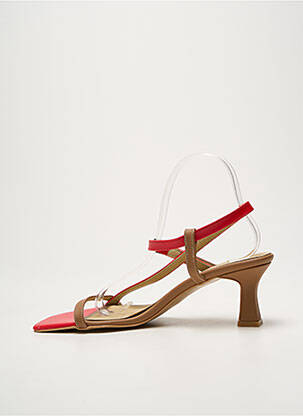 Sandales/nu pieds rouge ASTRID BLACK LABEL femme