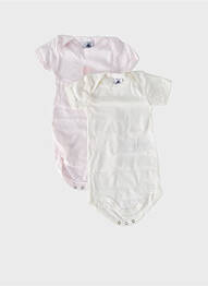 Body lingerie col rond multicolore PETIT BATEAU enfant