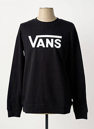 Sweat-shirt col rond noir VANS femme