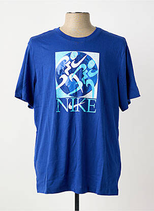 T-shirt bleu NIKE homme