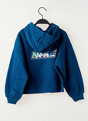 Sweat-shirt à capuche bleu NIKE fille