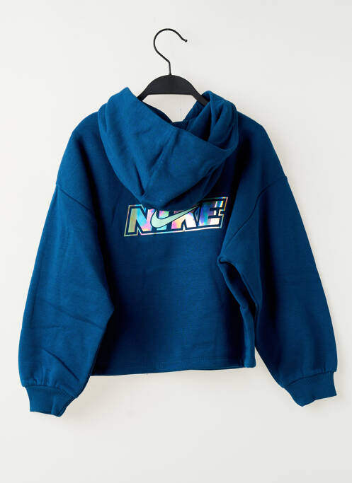 Sweat-shirt à capuche bleu NIKE fille