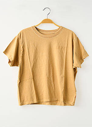 T-shirt col rond marron LEVI'S femme