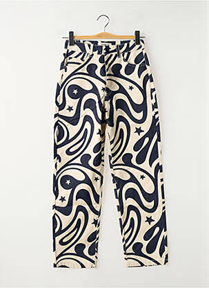 Pantalon droit bleu THINKING MU femme