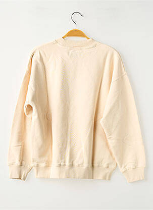 Sweat-shirt col rond blanc THINKING MU femme