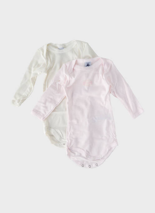 Body lingerie col rond multicolore PETIT BATEAU enfant