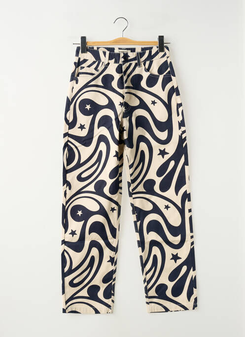Pantalon droit bleu THINKING MU femme