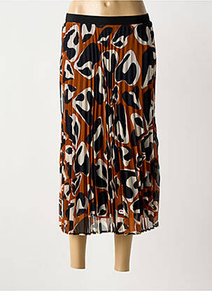 Jupe longue marron CAROLL femme