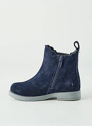 Bottines/boots fermeture zippée bout rond bleu MTNG fille