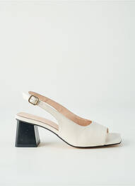 Sandales/nu pieds fermeture boucle(s) talon de 7 à 9cm blanc GEORGIA ROSE femme