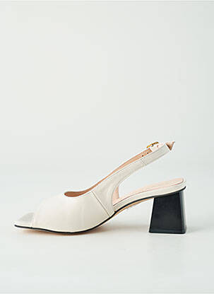 Sandales/nu pieds fermeture boucle(s) talon de 7 à 9cm blanc GEORGIA ROSE femme