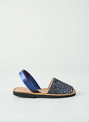Sandales/nu pieds fermeture boucle(s) bout ouvert bleu MINORQUINES fille