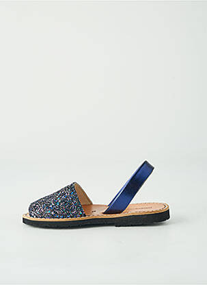 Sandales/nu pieds fermeture boucle(s) bout ouvert bleu MINORQUINES fille