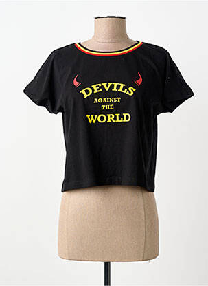 T-shirt noir ZEB STYLE LAB  femme