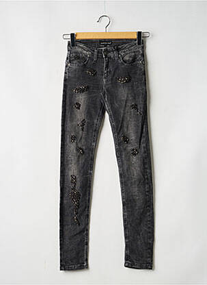 Jeans coupe slim noir ASTRID BLACK LABEL femme