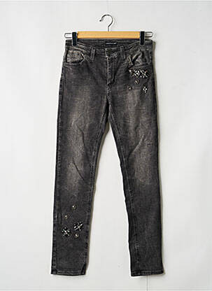 Jeans skinny gris ASTRID BLACK LABEL femme