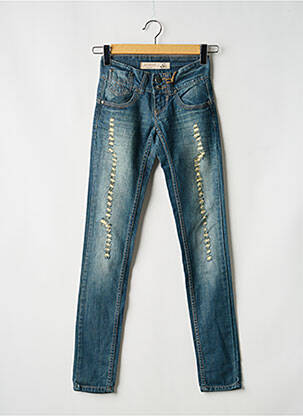 Jeans coupe slim bleu GET INFECTED femme