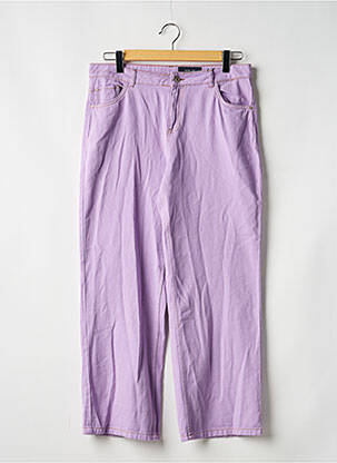 Jeans coupe droite violet NOISY MAY femme