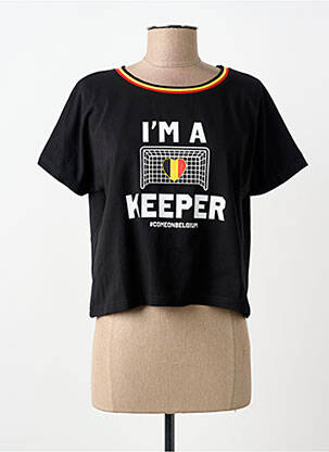 T-shirt noir ZEB STYLE LAB  femme