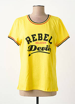 T-shirt jaune ZEB STYLE LAB  femme