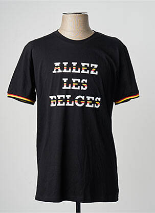 T-shirt noir ZEB STYLE LAB  homme