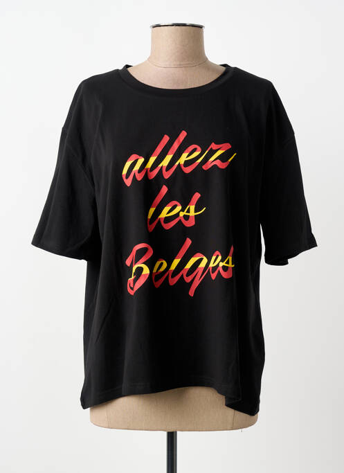 T-shirt noir ZEB STYLE LAB  femme