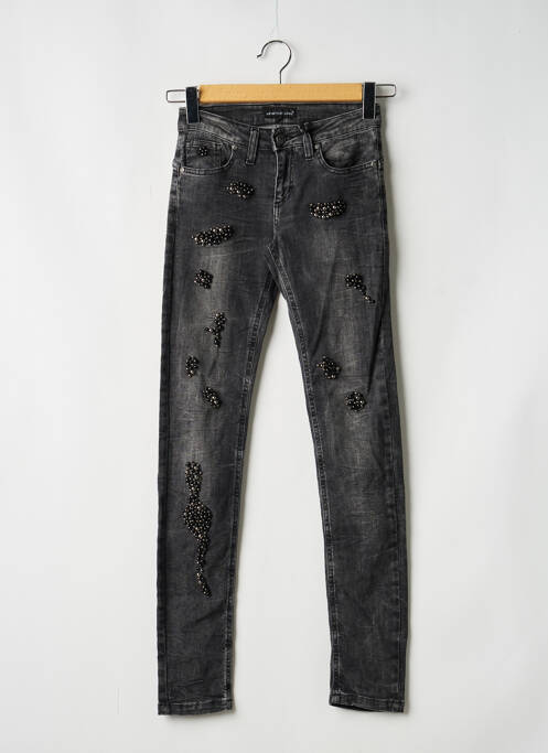 Jeans coupe slim noir ASTRID BLACK LABEL femme