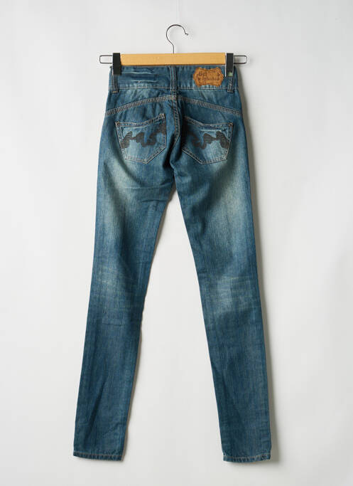 Jeans coupe slim bleu GET INFECTED femme