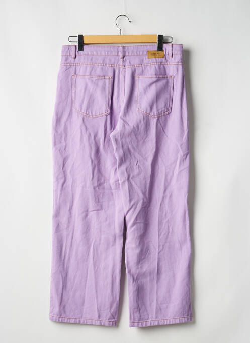 Jeans coupe droite violet NOISY MAY femme