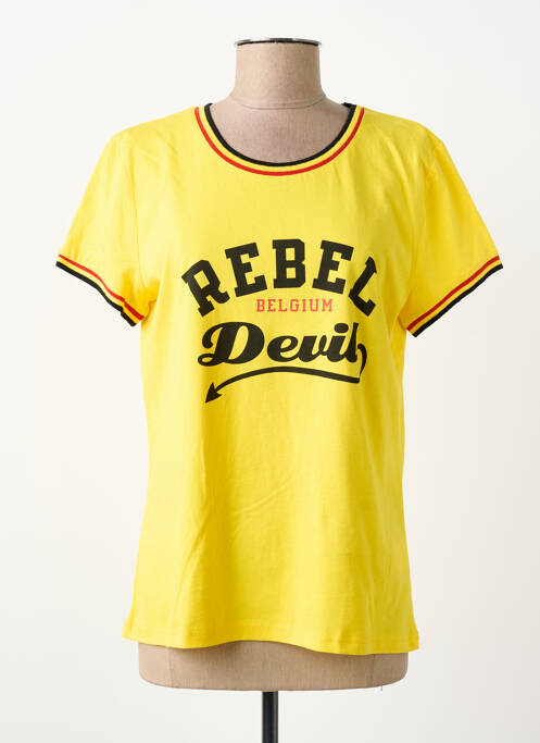 T-shirt jaune ZEB STYLE LAB  femme
