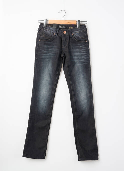Jeans coupe slim noir ONLY femme
