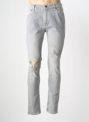Jeans skinny gris JACK & JONES homme
