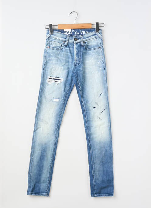 Jeans coupe droite bleu JACK & JONES homme