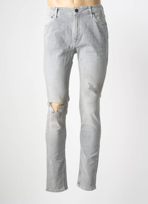 Jeans skinny gris JACK & JONES homme