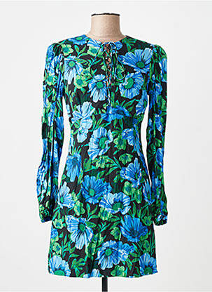 Robe courte bleu MANGO femme