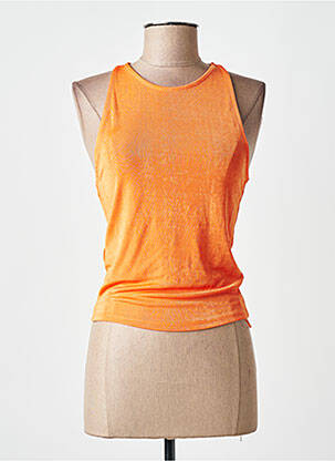 Débardeur orange MANGO femme