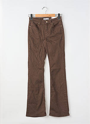 Jean coupe flare marron ONLY femme