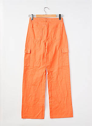 Jeans coupe droite orange ONLY femme