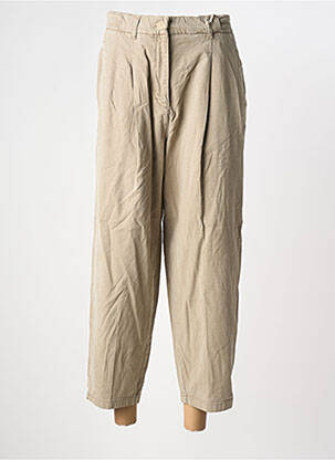 Pantalon 7/8 beige YUGEN femme