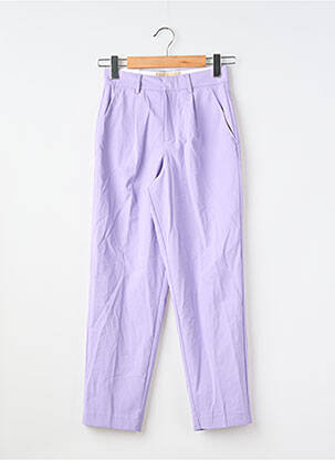 Pantalon droit violet JJXX femme