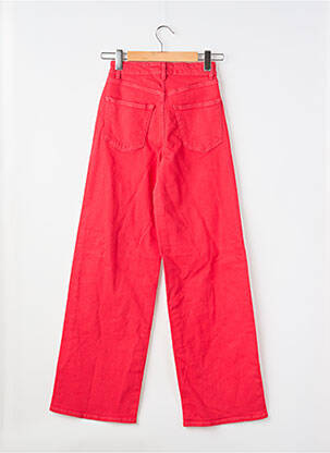 Jeans coupe large rouge ONLY femme