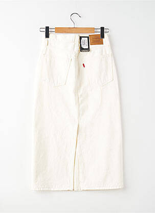 Jupe mi-longue blanc LEVIS femme